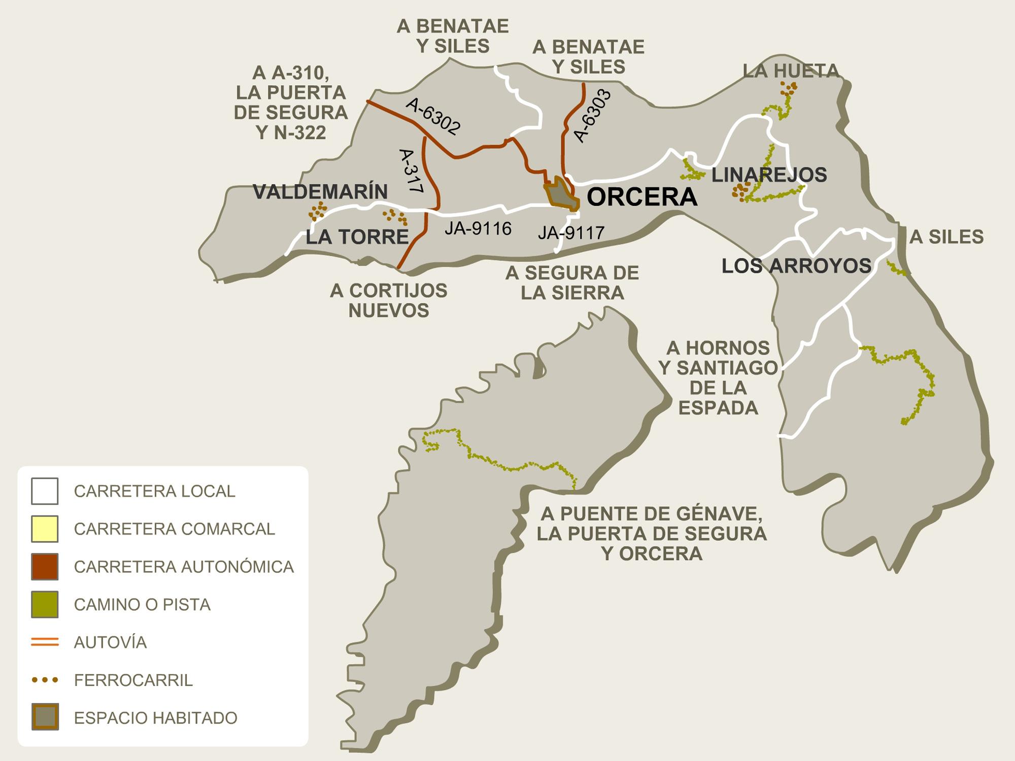 OrceraMapaT&eacute;rmino